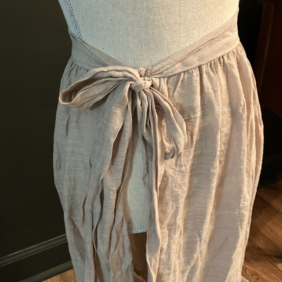 Shein Tan Skirt Wrap Bathing Suit Coverup - Picture 2 of 7